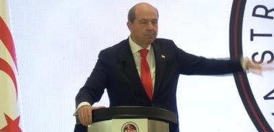 KKTC Cumhurbaşkanı Ersin Tatar T&uuml;rkiye Y&uuml;zyılında KKTC Perspektifi" konferansına katıldı