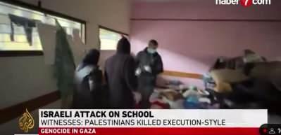 Al Jazeera, g&ouml;r&uuml;nt&uuml;leri yayınladı: İsrail'in kan donduran katliamı!