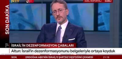 Fahrettin Altun: Biz tek başımıza da kalsak Filistin davasına hizmet edeceğiz