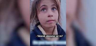 Zorlu kış şartlarında bombardımandan kurtulan Filistinli k&uuml;&ccedil;&uuml;k kız ve ailesinin durumu y&uuml;rekleri dağladı