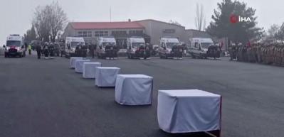 Şehitlerimiz t&ouml;renle memleketlerine uğurlandı