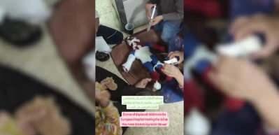 Yaşadıkları savaş &ccedil;ocukların oyununa da girdi! 