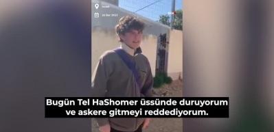 İsrail ordusuna katılmayı reddeden İsrailli gen&ccedil; hapse attılar!