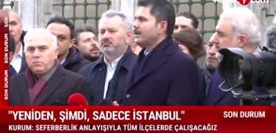 AK Parti İBB adayı Murat Kurum a&ccedil;ıklamalarda bulundu