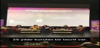 CHP&rsquo;li İBB&rsquo;nin tahsis ettiği salonda DEM'li vekil Kaya'dan 'Abdullah &Ouml;calan' propagandası!