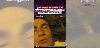 Şehit Piyade Astsubay Çavuş Yusuf Aktaş'ın vasiyetini arkadaşları yerine getirdi!