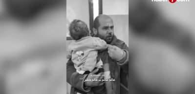 Gazze'de &ccedil;aresiz baba kanlar i&ccedil;erisindeki bebeğini g&ouml;stererek sordu: Size bir şey mi yaptı, s&ouml;yleyin?