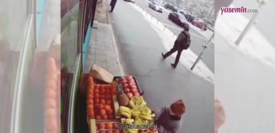 Market sahibi meyve çalan çocuğu görünce bakın ne yaptı...