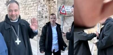 Kud&uuml;s'teki bir rahibe işgalci ter&ouml;rist şoku! Neye uğradığını şaşırdı