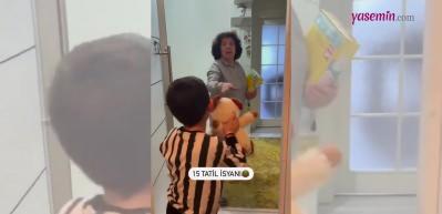 Ninelerin başı torunlarıyla dertte! 15 tatil boyunca torununa bakan anneannenin tepkisi viral oldu