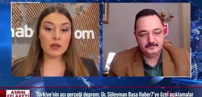 Deprem Bilim Uzmanı Dr. S&uuml;leyman Basa: "Fay hatları, pay hatlarından daha &ouml;nemli"