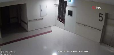 6 Şubat depreminin yeni g&ouml;r&uuml;nt&uuml;leri! Hastanedeki panik anları b&ouml;yle kaydedildi...