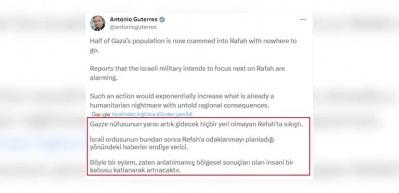 Birleşmiş Milletler (BM) Genel Sekreteri Antonio Guterres: Kabus katlanarak artar!
