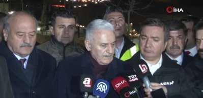  Binali Yıldırım: "Kurtarma &ccedil;alışmaları gece de termal kameralar yardımıyla devam ediyor"