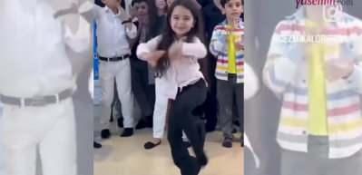 Minik kızın tüm zarafetini sergilediği Kafkas dansı sosyal medyada viral oldu!
