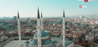 Ankara camileri havadan görüntülendi
