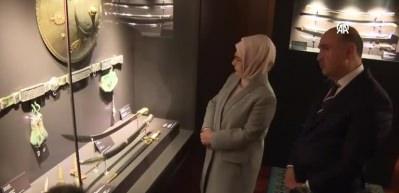 Emine Erdoğan Ankara Palas Müzesi'ni ziyaret etti