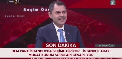 Kurum'dan, CHP-DEM ittifakına ilk yorum! "Nereden talimat aldıklarını biliyoruz"