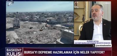 Bursa'da kentsel d&ouml;n&uuml;ş&uuml;m &ccedil;alışmaları ne durumda? Başkan Alinur Aktaş canlı yayında a&ccedil;ıkladı...