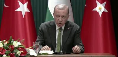 Cumhurbaşkanı Erdoğan ile Mahmud Abbas a&ccedil;ıklamalarda bulundu