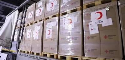 Gazze'ye yardım malzemesi taşıyan T&uuml;rk Kızılayın gemilerinden en b&uuml;y&uuml;ğ&uuml; Mısır'da