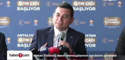 Hakan T&uuml;t&uuml;nc&uuml;'den Antalyalılara m&uuml;jde: Ulaşım sorununu &ccedil;&ouml;zeceğiz