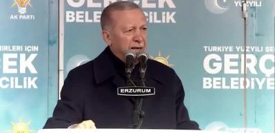 Cumhurbaşkanı Erdoğan "Milletimizin kutlu davasını pazarlık masallarında meze yaptırmayız"