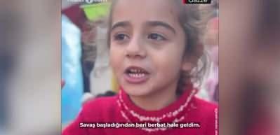 Gazze'deki k&uuml;&ccedil;&uuml;k kız: B&ouml;yle değildim ki ben daha tatlıydım, daha g&uuml;zeldim