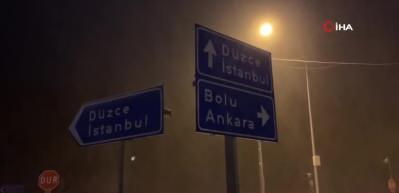 Bolu Dağı&rsquo;nda kar yağışı etkili oluyor