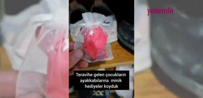 Teravihe giden küçük çocuklara yapılan minik sürpriz yüzleri gülümsetti!