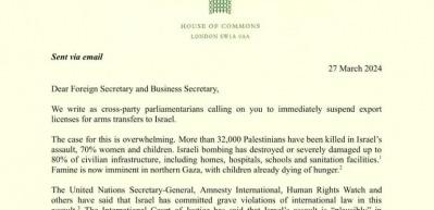 İngiliz milletvekillerinden İsrail’e silah satışı durdurma çağrısı