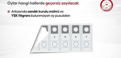 Se&ccedil;imde oy kullanırken bunlara dikkat! Oyunuz ge&ccedil;ersiz sayılabilir...