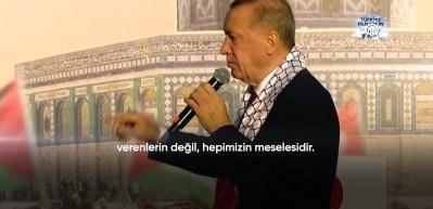 Erdoğan Filistin davasını hi&ccedil; yalnız bırakmadı! 'Tek başıma kalsam dahi..."