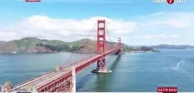 D&uuml;nya Gazze i&ccedil;in direnmeye devam ediyor... Golden Gate K&ouml;pr&uuml;s&uuml;'n&uuml; kapattılar