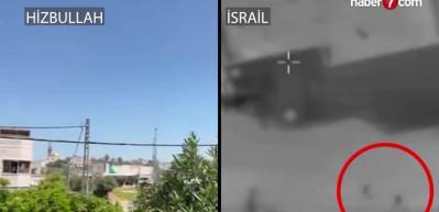 Hizbullah kamikaze dronla vurdu! İsrail'den jet cevap