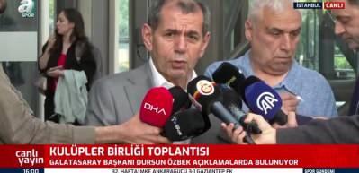 Galatasaray Başkanı Özbek TFF'nin erken seçim kararını değerlendirdi