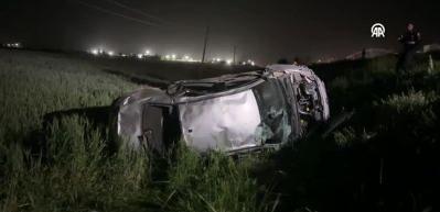 Adıyaman'da otomobilin devrildiği kazada 4 kişi yaralandı
