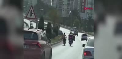 Dur ihtarına uymayan yakayı &ouml;yle bir ele verdi ki! 