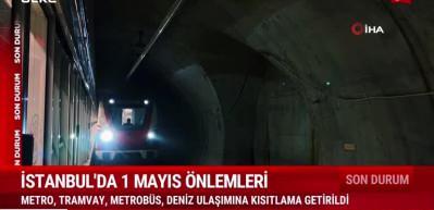 İstanbul Valiliği 1 Mayıs'ta toplu taşımaya kısıtlama getirildiğini duyurdu