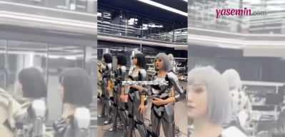 Çin'den yayınlanan görüntüler izleyenleri tedirgin etti! Gerçekçi insansı robotlar...