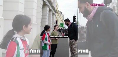 Dünyada bir devrim yaşanıyor! İngiltere'de 2 küçük kız Filistin'de yaşananlara dikkat çekti