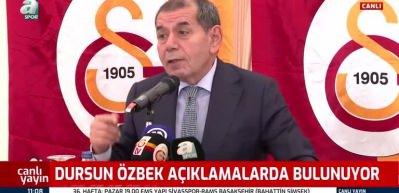  Galatasaray'da Dursun &Ouml;zbek kul&uuml;b&uuml;n bor&ccedil; yapılanması hakkında konuştu