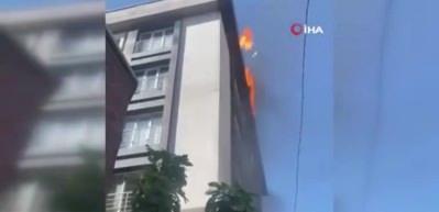Şişli’de daireyi boşaltmayan adam binayı ateşe verdi