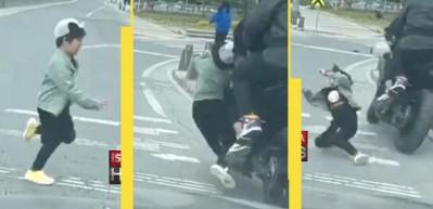 İstanbul motosiklet dehşeti! 6 yaşındaki &ccedil;ocuğa &ccedil;arpıp ka&ccedil;tı!