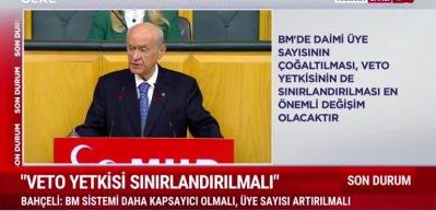 MHP lideri Bah&ccedil;eli "Gazze'yi savunmak Gaziantep'i savunmaktır" dedi