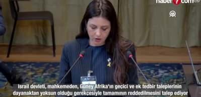 UAD'de Gazze'de soykırım yapmadığını savunan İsrail'e "yalancılar" protestosu