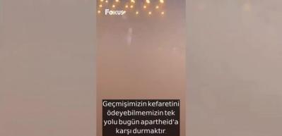 ABD'li rap&ccedil;iden d&uuml;nyaya Filistin &ccedil;ağrısı
