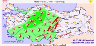 Kritik b&ouml;lgelere uyarı &uuml;st&uuml;ne uyarı yapıldı! İşte yurttaki son hava durumu