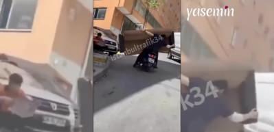 Bu kadarı da "yok artık" dedirtti! Motosiklet üzerinde...