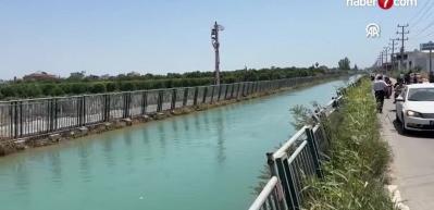 Adana'da sulama kanalına atlayan eşini kurtarmak isterken boğuldu!